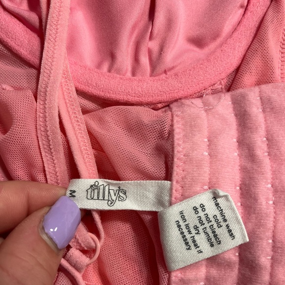 Pink Lace Corset Top - Picture 2 of 4